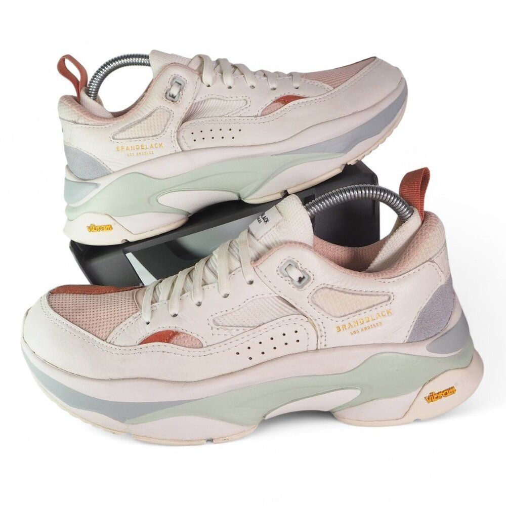 Brandblack Los Angeles Saga 130 Casual Sneakers 'White Blue Pink" Women's 10